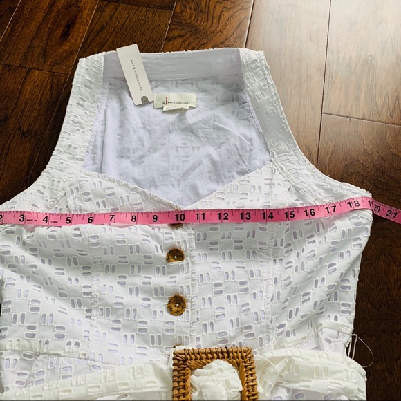 NWT Anthropologie belted eyelet romper - Picture 5 of 8